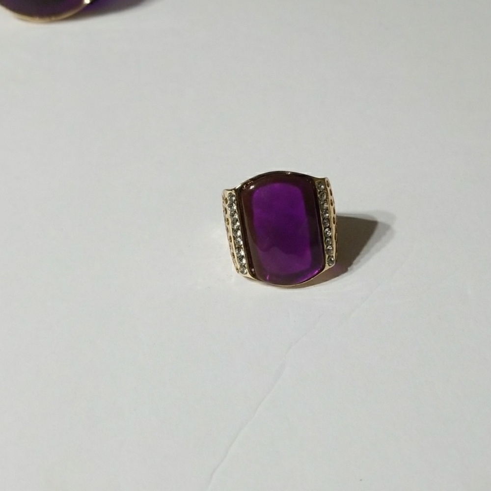 Purple jewelry set - Picture 6 of 8